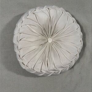 Elegant Round Cream Pillow